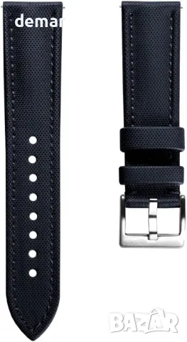 Водоустойчива каишка за часовник WatchGecko Atlas Sailcloth, синьо, 22 мм