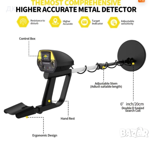 метал детектор , металотърсач, златотърсач →
		Обява 50835441