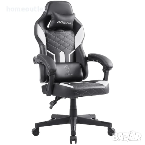ПРОМОЦИЯ Ергономичен геймърски стол с регулируема функция и дамаска от PU кожа DOWINX LS-665902