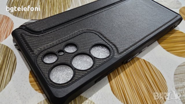 Samsung Galaxy S23 Ultra страничен тефтер Carbon