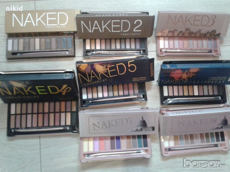 naked urban decay 1 2 3 4 5 6 7 8 палитра сенки 12 24 цвята накед