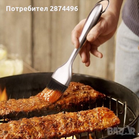 Домакинска силиконова четка със стоманена дръжка