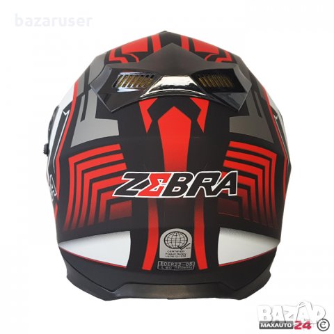 Каска за Мотор Zebra FF-801 Червена Мат L Размер/72051