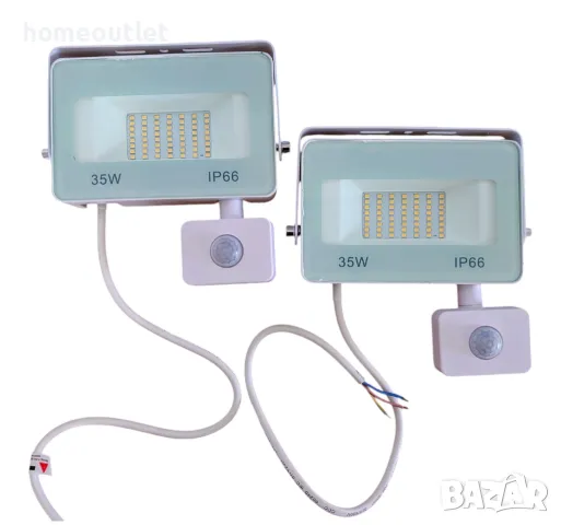 ПРОМОЦИЯ Водоустойчив прожектор cъс сензор, 35W (к-кт от 2 броя)