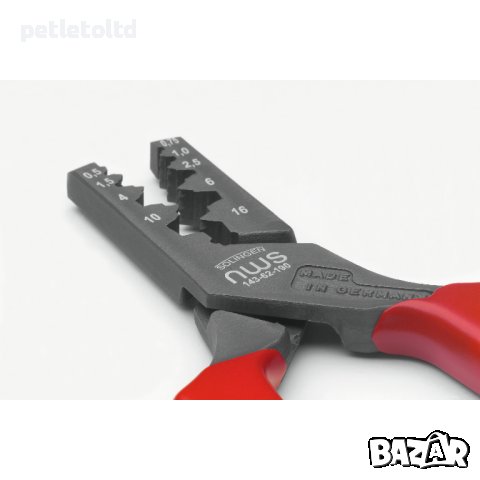 Професионални клещи за кабелни накрайници NWS Solingen