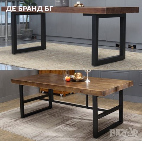 Крака / Основа за трапезна маса, метален профил за вграждане на плот PM0393