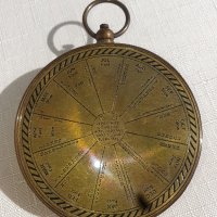 Масивен компас от бронз със слънчев часовник, снимка 5 - Подаръци за мъже - 43258613
