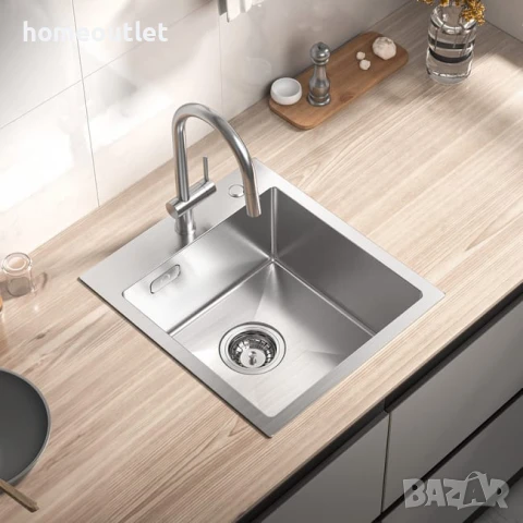 ПРОМОЦИЯ Кухненска мивка от неръждаема стомана с нано покритие 913258-06-CHG0617