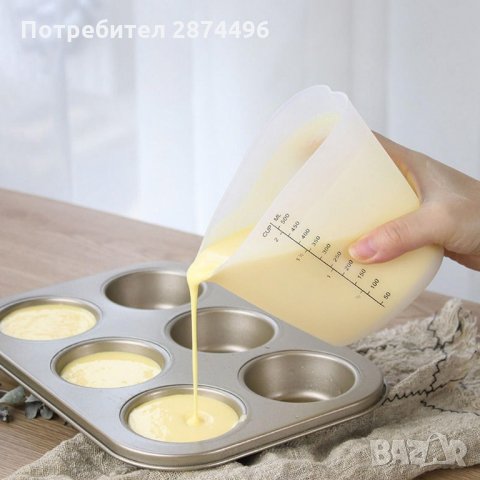 2771 Силиконова мерителна чаша/мензура, 500 мл.