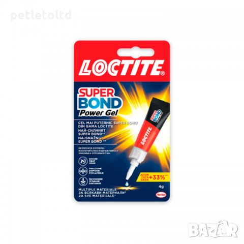 Лепило-гел секундно LOCTITE Super Bond POWER GEL 4 гр.