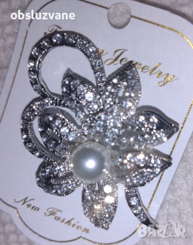 Брошка Кристално цвете