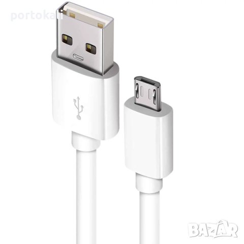 Кабел бързо зареждане USB(A) – Micro-USB, 1.0m, НОВ