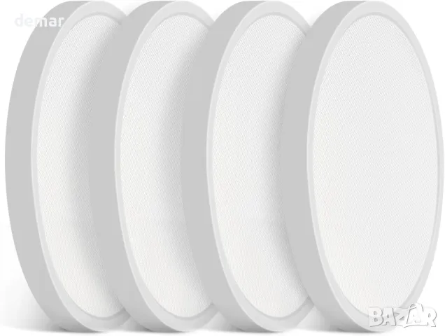 DEEPLITE Таванни осветителни тела за скрит монтаж, 24 W, бели, 4 броя, 29 см