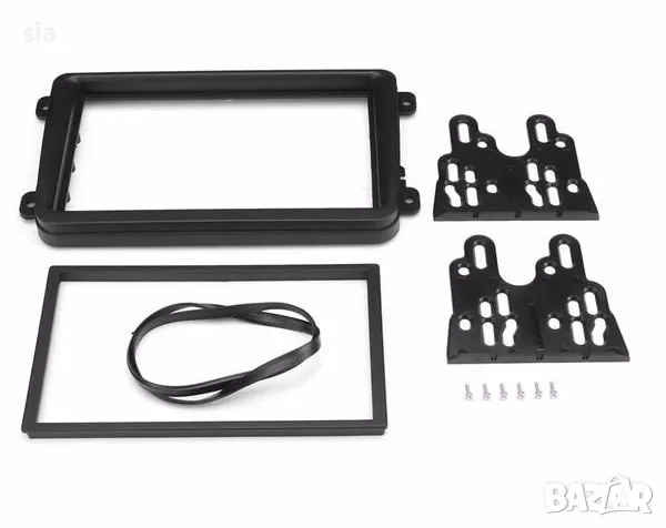 Адапторна рамка , За VOLKSWAGEN TOURAN, PASSAT, GOLF, TIGUAN, T5, 2009г, Черен