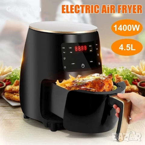 Цифров LED въздушен фритюрник Cheffinger CF AFRY4.5, 1400W, 4.5 литра
                
                гр. Силистра, Изток
                днес
                                    77 лв 
                    39,37 € Цифров LED въздушен фритюрник Cheffinger CF AFRY4.5, 1400W, 4.5 литра
                
                гр. Силистра, Изток
                днес
                                    77 лв 
                    39,37 €