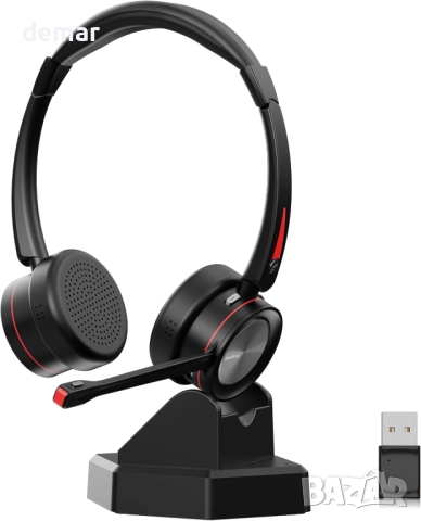 Beebang Bluetooth слушалки с микрофон,бутон за изключване на микрофона