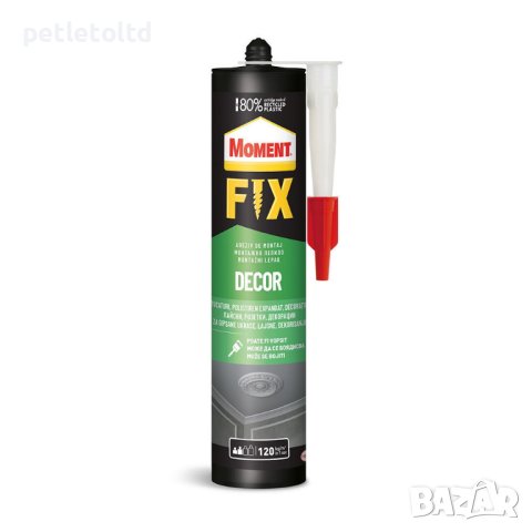 Moment Fix Decor монтажно лепило без разтворители, бяло 400гр.
