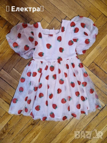 красива ягодова рокля, размер 3-4 години →
		Обява 50621298