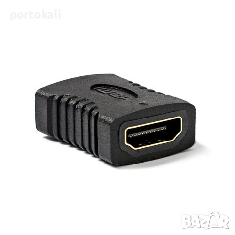 Преходник, адаптер HDMI (F) – HDMI (F)