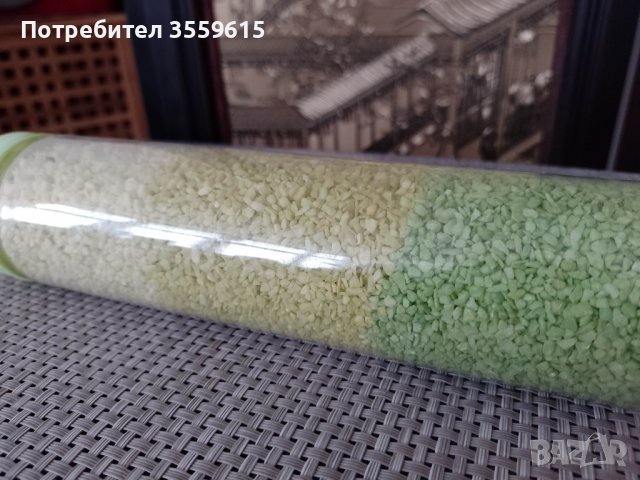 декоративни камъчета в зелени цветове ( от Гърция ) , 1 кг, снимка 1 - Декорация за дома - 39154168