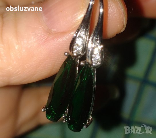 Обеци Изумрудени кокичета