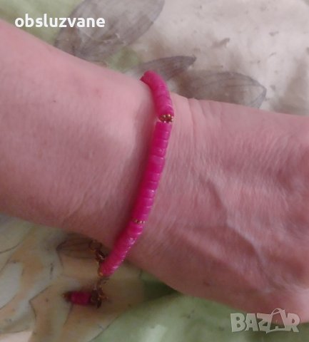 Гривна розов етиопски опал нова