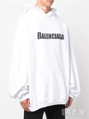 BALENCIAGA White Ripped Caps Logo Oversized Мъжко / Дамско Горнище тип Суичър size XS (M/L) и M (XL) →
		Обява 40340754