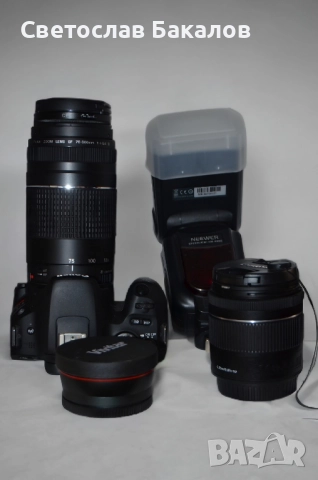 Фотоапарат EOS 200D | SL2 + 18-55 и 75-300 + Vivitar + Neewer →
		Обява 52360886