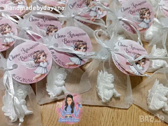 Подаръци за гости на Кръщене (ангелче)