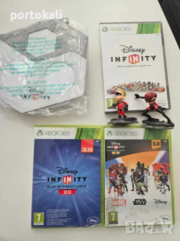 XBOX 360 Disney Infinity комплект 3 игри фигурки портал