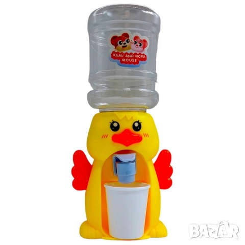 Мини детски диспенсър за вода - пате, капибара, жабче