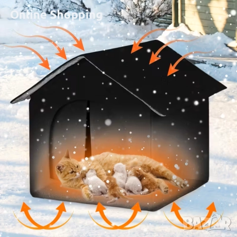 Водоустойчива къща за домашни любимци, кучета и котки на открито →
		Обява 51956163