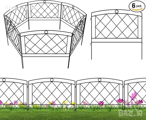 ПРОМОЦИЯ Модулна декоративна ограда за двор, 6 части ELEVENS A-HW89007