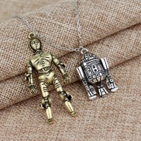 ✨ 🚀Star Wars R2-D2 и Tripio роботи. Двойно колие - емблематичната двойка роботи!, снимка 1 - Колиета, медальони, синджири - 21597121