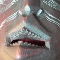 Африканска маска - сувенир от Заир (ДР Конго), снимка 6 - Антикварни и старинни предмети - 12150014