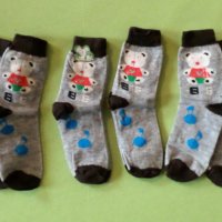 7 чифта детски памучни чорапи - размер 16/22, снимка 2 - Чорапи - 24361272