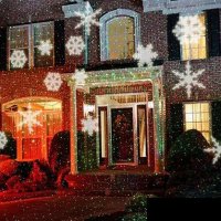прожектор лазер бял сняг за къща и дома Snow Flower Lamp , снимка 3 - Прожектори - 25782268