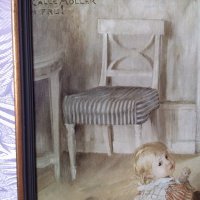 Carl Larson (1853-1919) "Pontus" стара картина маслена репродукция, снимка 3 - Антикварни и старинни предмети - 19434956