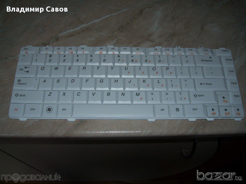 Продавам нова бяла Клавиатура за Lenovo Ideapad Y550a Y550 Y450 Y450g Y450a Y560 Y460, снимка 1