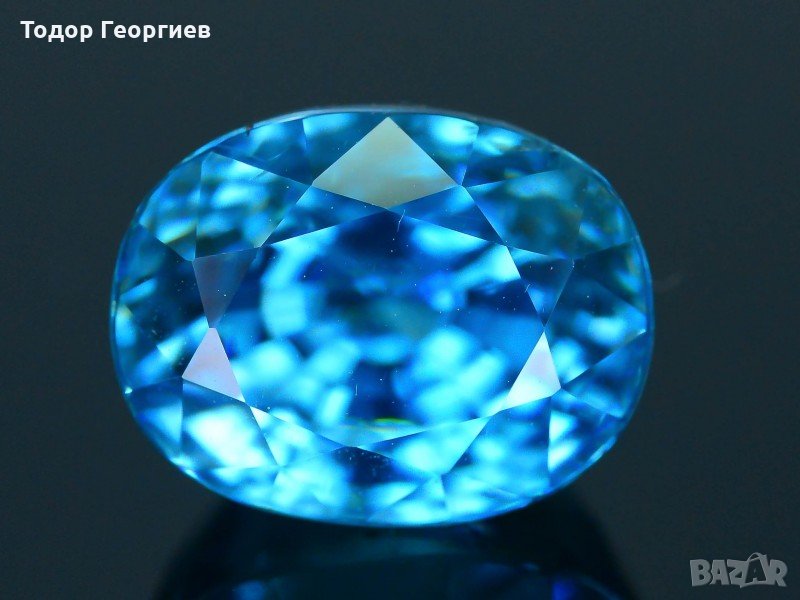 Син Циркон 6.63 карата., снимка 1