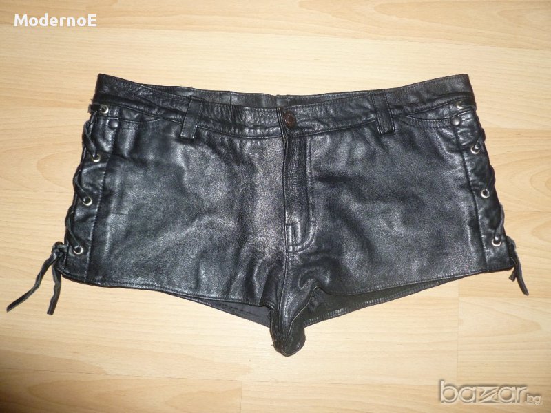 М/Л Къси кожени гащи от естествена кожа - Down'M Шумен, снимка 1