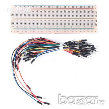Бредборд с 830 гнезда и 65бр. джъмпери, Ардуино / Arduino, снимка 1