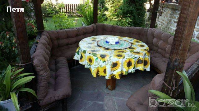 Възглавница за пейка, люлка, стол, сепаре. Сенник. Покривало за шатра, чадър. Завеси., снимка 7 - Градински мебели, декорация  - 17375918