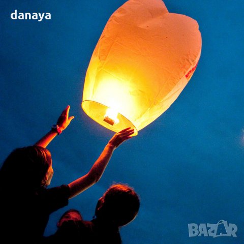 528 Китайски летящ фенер за пожелания летящи фенери 80см височина, снимка 10 - Други стоки за дома - 22963491