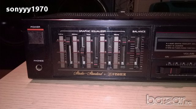 fisher amplifier-made in japan-внос швеицария, снимка 8 - Ресийвъри, усилватели, смесителни пултове - 14221027