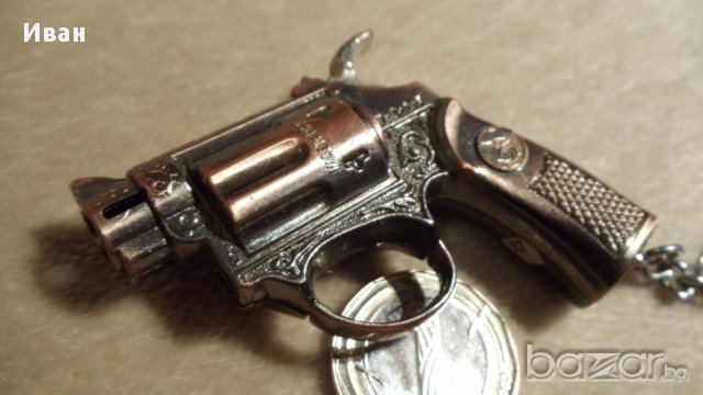 Пистолетче запалка ключодържател, снимка 4 - Антикварни и старинни предмети - 17424237