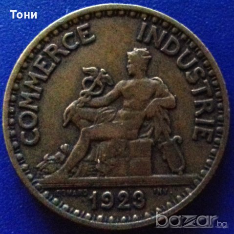  Монета Франция - 2 Франка 1923 г., снимка 2 - Нумизматика и бонистика - 20967680