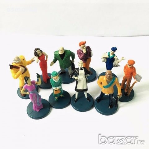 10 колекционерски фигурки различни герои филм игра Clue, снимка 3 - Колекции - 21481504