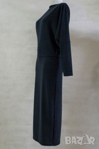 Дълга тъмносиня рокля марка Mosali - М, снимка 3 - Рокли - 23338744