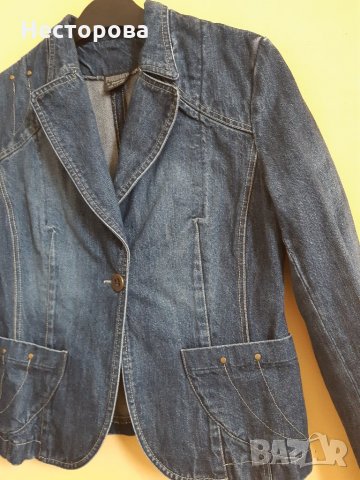 дънково сако , снимка 2 - Сака - 23133649